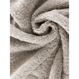 herzbach home Flannel Set of 3 30 x 30 cm - High Quality, Soft & Absorbent Mini Towels in Premium Quality - 100% Natural Cotton (Sand Grey)