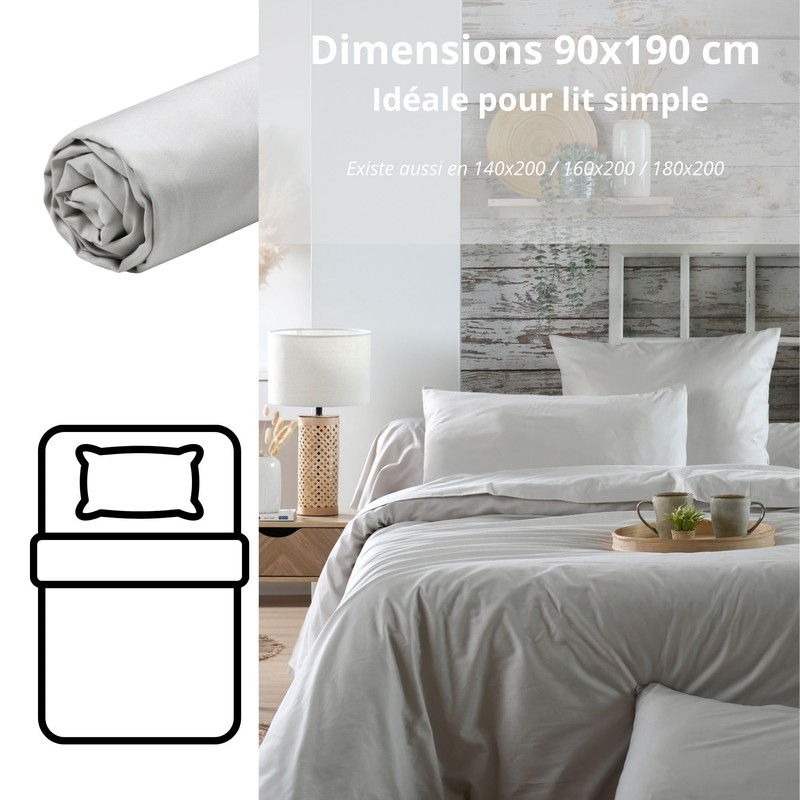 STOF - Fitted Sheet - Size 90 x 190 cm