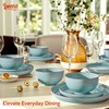 Sweese Porcelain Dinnerware Sets Service for 6,18 pcs Handcrafted Glaze