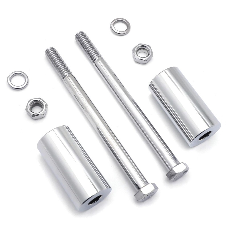 KASIMT Chrome 2'' Rise Handlebar Risers Extension for Harley Davidson