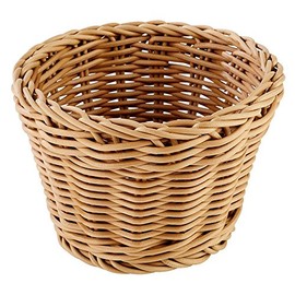 APS Profi Line Round Wicker Basket Made of Polypropylene, Wickerwork Container, Bread Basket, Food Basket