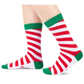 Zmart Christmas Gifts Stocking Socks For Men Women - Candy Cane Secret Santa Socks Xmas Stocking Stuffers For Dad Mom