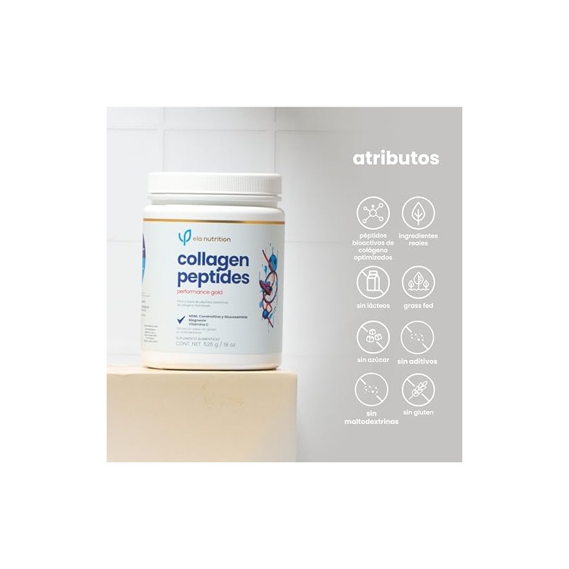 ela nutrition Collagen peptides performance gold Péptidos bioactivos de colágeno