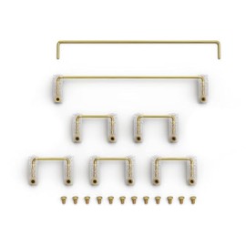 Glorious Keyboard Stabilizer GSV2 Kit for Mechanical Keyboards, Gold Wire and Premium Polymer, MX Compatible, Easy Screw-in, PCB Mount, Enhanced Sound on GMMK 2, PRO & Numpad (2u, 6.25u, and 7u)
