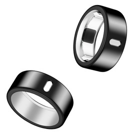 Cover Compatible for Oura Ring 4/Gen 3 Horizon/Gen 3 Heritage,Charging Directly,Ultra-Thin Rugged TPU Polished Elastic Ring Finger Sleeve Protector for Workout Gym Women Men -Black+Black -Size 6