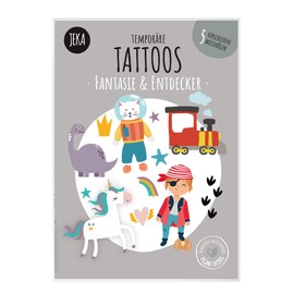 Cute Children's Tattoo Set For Girls And Boys, 5 Sheets Of Tattoos For Children In Motif Mix, Children's Tattoo Girls, Children's Tattoo Boys, Stickers For Children