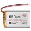 YELUFT 1 pcs 3.7V 650mAh 503450 Lithium Polymer Battery 1S
