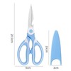Meat Scissors,Kitchen Scissors For Food All Purpose,Kitchen Shears Heavy Duty(Blue
