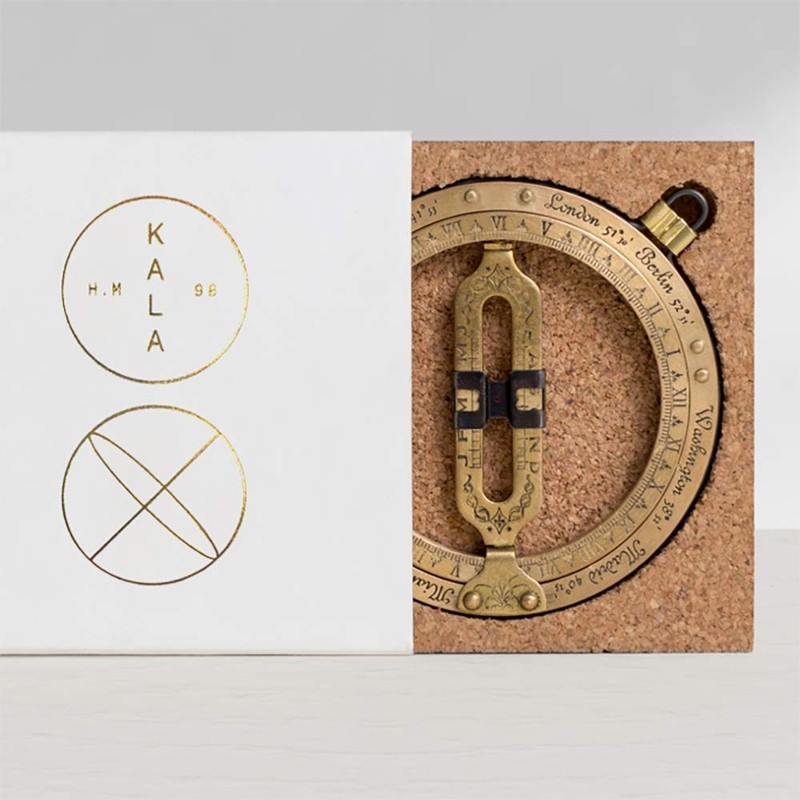 Kala Pocket Sundial Antique Design