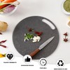 ZJIVQO Round Cutting Board Plastic Chopping Board with Hanging Hole