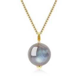 COAI Gemstone Ball Pendant, labradorite, Labradorite