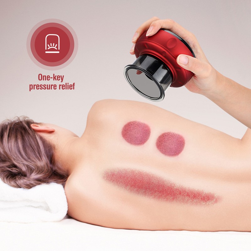 Electric Cupping Massager Body Guasha Device Portable Scraping Tool for