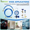 TEENGSE R134A Refrigerator Freon Recharge Hose Kit with Can Taps,