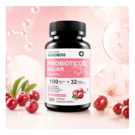 Suplemento Windboss Probiótico Mujer Íntima 90 Cápsulas