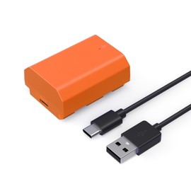 SmallRig NP-FZ100 Battery 2400mAh USB-C Battery for Sony A7R V, A7 IV, A7S III, 2.5H Full Charge, for Sony A7R IV, A7R III, A7 III, A7C, A7C II, A7CR, A6700, FX3, FX30, ZV-E1, ZV-E10 II, Orange - 4969