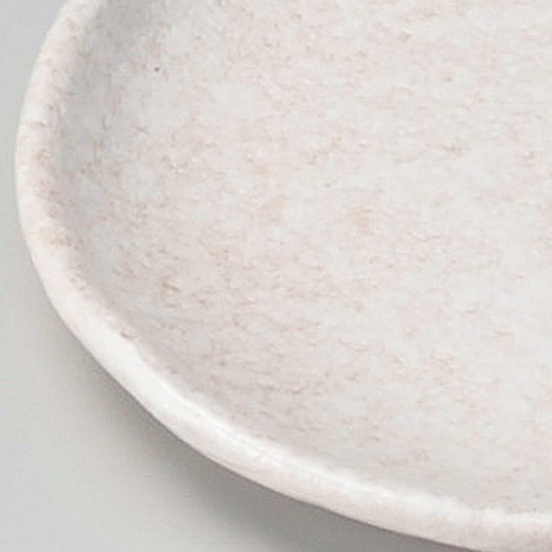 Someho Kiln 322-15-013 Dish, Dew, Oval Plate, White, 6.4 x