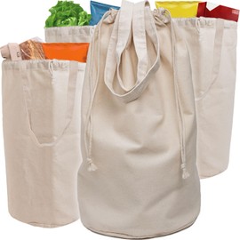 Sofandy Grocery Bag Reusable (4, Beige)