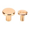 200 Set Chicago Screws Set 9.5x8mm Hard Thick Brass Uniform