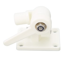 Nylon Ratchet Mount, Impact Resistant Ultra Marine Antenna Mount, Form-Fitting Ratchet Handle with 1 Inch Thread for Boat Antennas