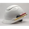 Hard Hat Clip Collection - Marker & Pencil - White