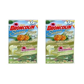 Broncolin Candy Drops- Honey Eucalyptus(Packs of 2)