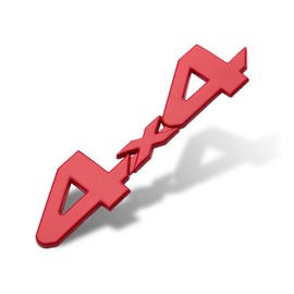 3D Metal, Universal Sticker, Double Sided Tape, Easy to Apply, 3D 3D 3D Sticker, Emblem, Logo, SUV, Crocan, 4WD Metal, Car Accessories, Accessories, Easy to Install with Double-Sided Tape, Decorative,