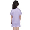 SWOMOG Satin Pyjamas for Girls Boys Baby Button-Down Pjs Sets