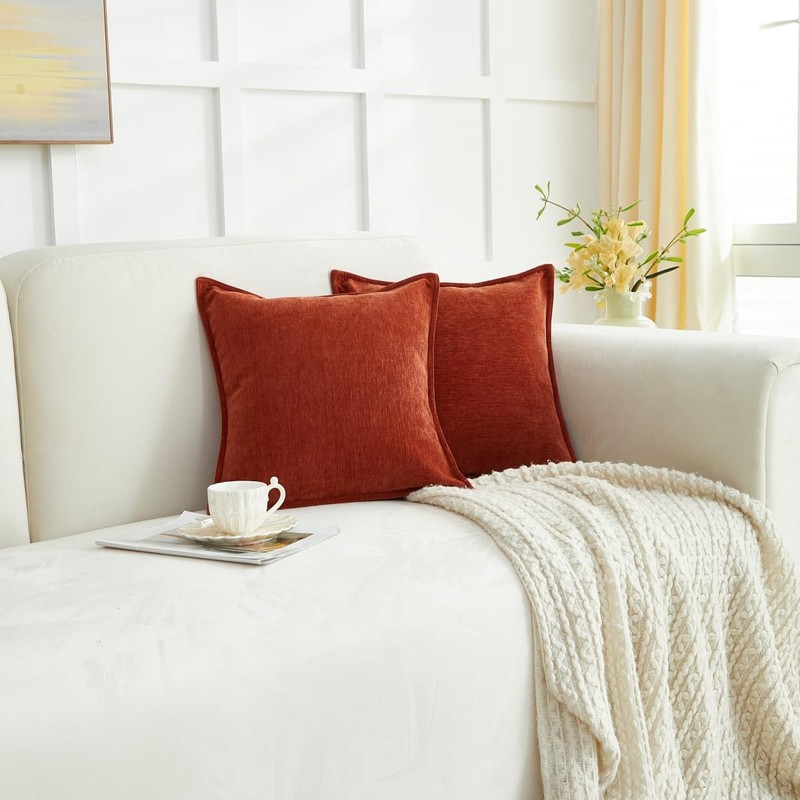 Sunday Praise Pack of 2 Chenille Fall Decorative Boho Pillow