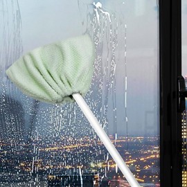 VICASKY 3pcs Washable Coral Velvet Broom Covers for Floor Cleaning Durable Dust Collection Cloths with Elastic Closure for Sweeping Mopping and Tasks at Home