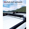 Abahub Soft Roof Rack Pads with 2 Tie Down Straps,