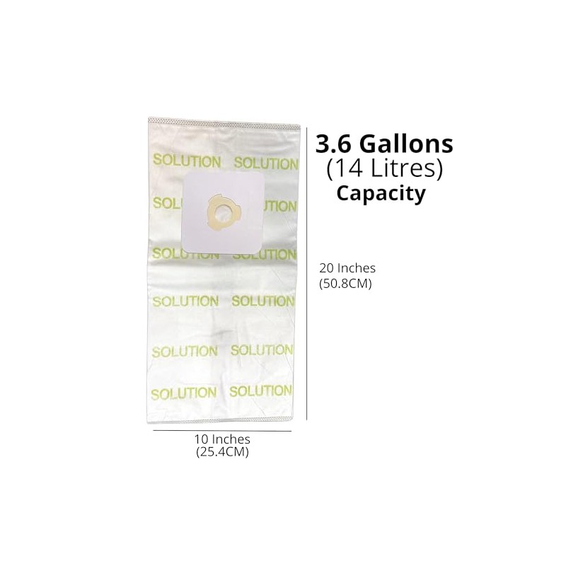 SOL03 Central Vacuum HEPA Bags (3-Pack) - TDSAC03C TDSAC03M Replacement