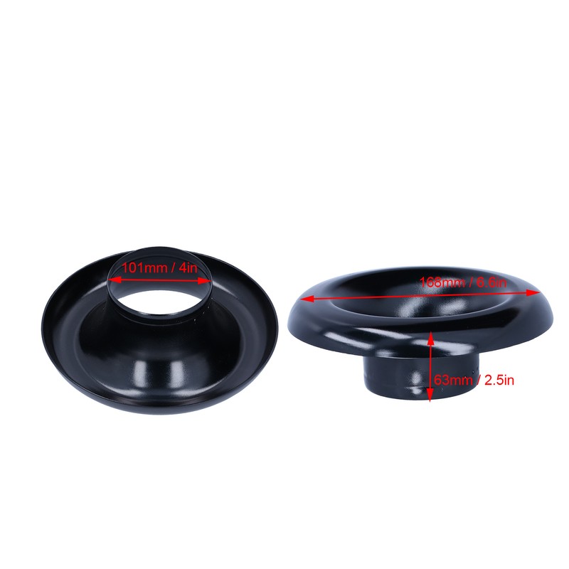 4in Cold Air Intake Turbo Horn Velocity Stack Adapter Decoration