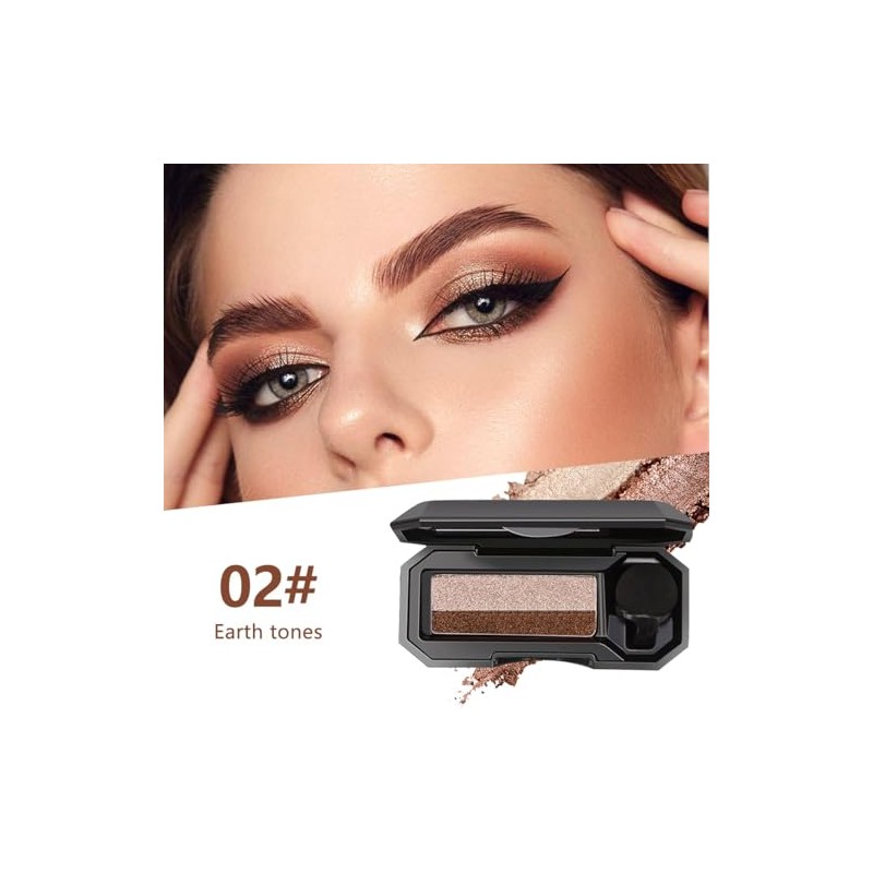 Sombra de Ojos de Doble Color,Paleta de Maquillaje de Ojos