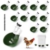 Chicken Water Cups 12pcs - Automatic Filling Waterer Feeder, Gravity