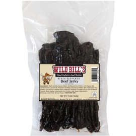 Wild Bills Black Peppered Beef Jerky Strips, 30-Count, 15-Ounce