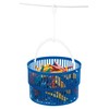WENKO Basket Set-with 30 pegs, Polypropylene, Blue, 19 x 19