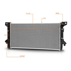 DPI-13045 OE Factory Style Aluminum Core Radiator Compatible with 07-08 Expedition/Navigator 5.4L V8