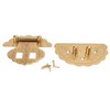 Brass Hasp Buckle Lock Retro Design 8cm Diameter Rust Resistance