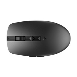 HP Mouse Silencioso Recargable 710 Negro, Inalámbrico, Recargable, Ambidiestro, Botones Programables, Compatible con Mac, Windows, Chrome, Negro (6E6F2AA)