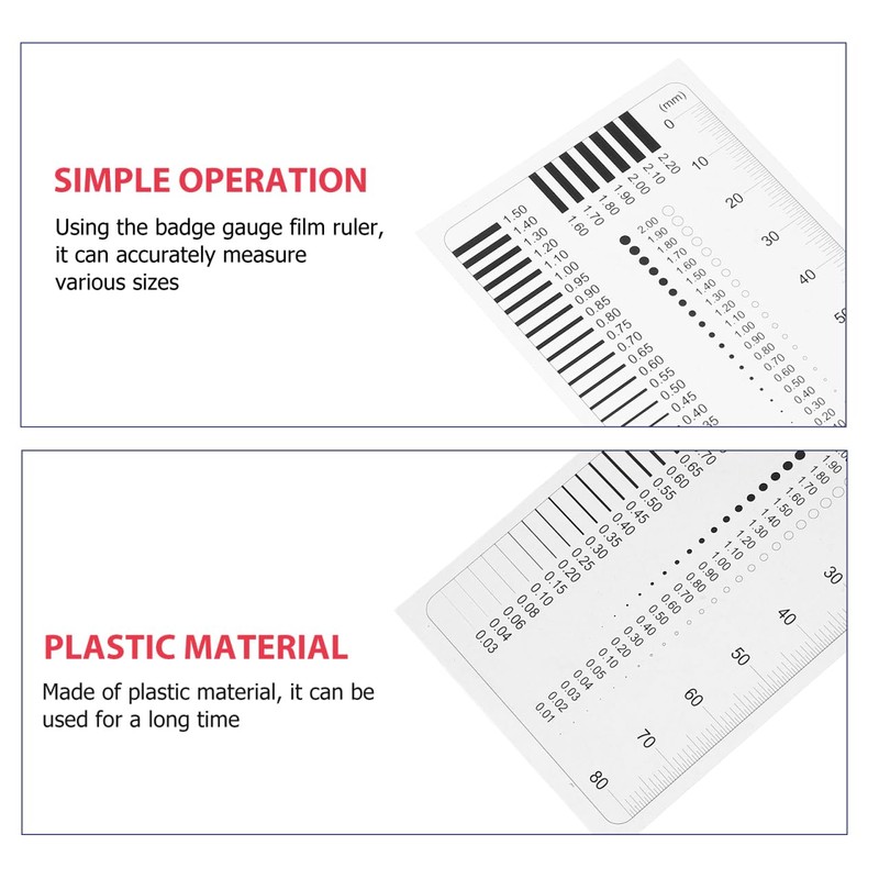SOLUSTRE High-precision transparent crack width ruler for accurate testing of
