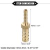 X AUTOHAUX Engine Hose Fitting Connect, 8mm-4mm Universal for Fuel