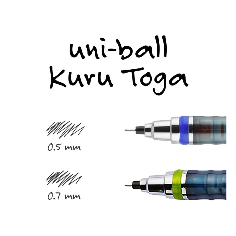 uni-ball Kuru Toga Mechanical Pencil with 0.7 mm Lead Refills