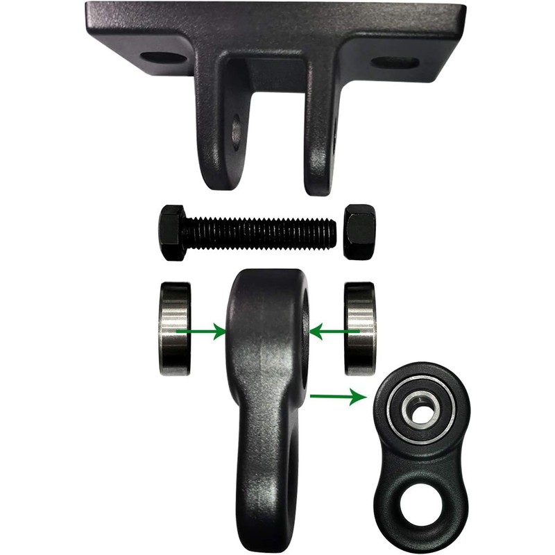 ABUSA Heavy Duty Swing Sets Brackets Including 2 Black A-Frame