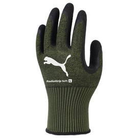 Puma Working Gloves PG-1360 Radial Grip Soft, Natural Rubber, Large, Khaki