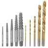 10Pcs Screw Extractor and Left Hand Cobalt Drill Bits Set