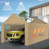 Carport Canopy Tent Sidewalls for 10x20x8.6FT Car Garage with Ball