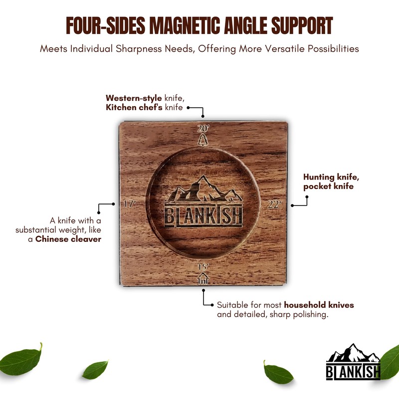 BLANKISH - Rolling Knife Sharpener - Professional Knife Sharpening Kit