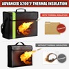 ROLOWAY Large Fireproof Bag 5200°F Heat Insulated (17 x 12
