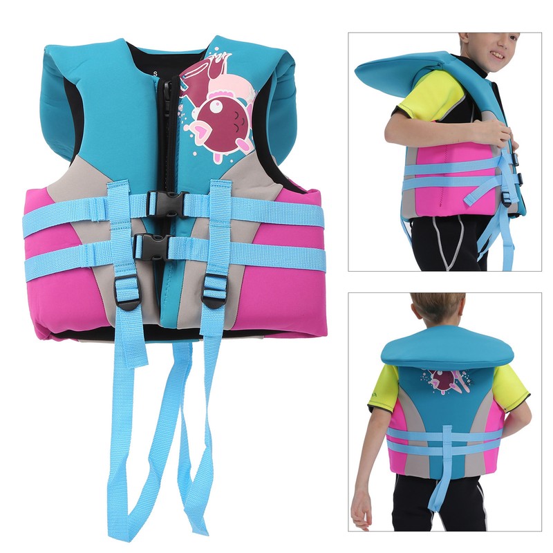 Children Swimming Life Jacket Buoyancy Adjustable Safety Vest Flotation Swimming