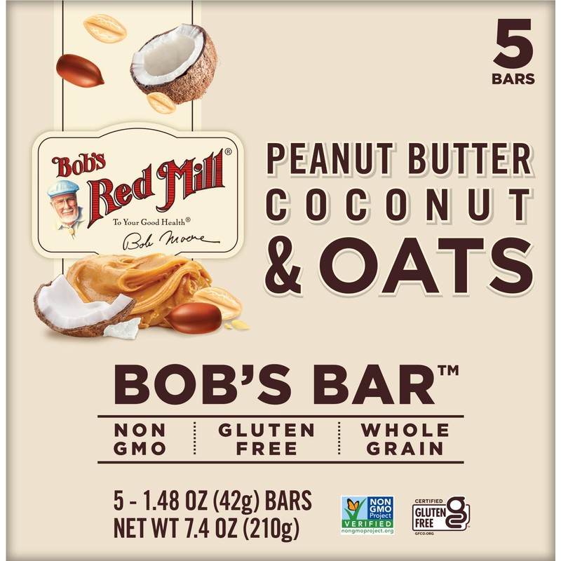 Bob's Red Mill Peanut Butter Coconut & Oats Snack Bar